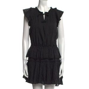 MISA Los Angeles black ruffle dress ramy brook love shack summer dance cotton